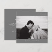 FOTO WEDING DANKE | Minimalistisch modern (Vorne/Hinten)