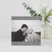 FOTO WEDING DANKE | Minimalistisch modern (Stehend Vorderseite)