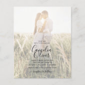 FOTO WEDING INVITATION Blush Pink Gold INK LeahG (Vorderseite)