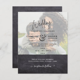 FOTO WEDING INVITATION Budget Overlay Text LeahG