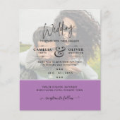 FOTO WEDING INVITATION Budget Overlay Text LeahG (Vorderseite)