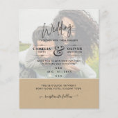 FOTO WEDING INVITATION Budget Overlay Text LeahG (Vorderseite)