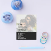 FOTO WEDING INVITATION Budget Overlay Text LeahG Flyer (Einzeln)
