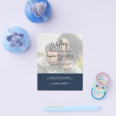 FOTO WEDING INVITATION Budget Overlay Text LeahG Flyer (Einzeln)