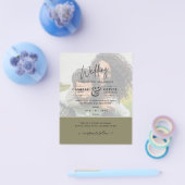 FOTO WEDING INVITATION Budget Overlay Text LeahG Flyer (Einzeln)