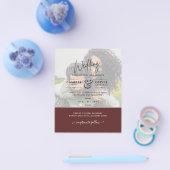 FOTO WEDING INVITATION Budget Overlay Text LeahG Flyer (Einzeln)