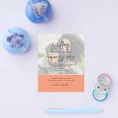 FOTO WEDING INVITATION Budget Overlay Text LeahG Flyer (Einzeln)