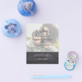 FOTO WEDING INVITATION Budget Overlay Text LeahG Flyer (Einzeln)