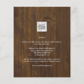 FOTO WEDING INVITATION Budget Overlay Text LeahG Flyer (Hinten)