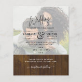 FOTO WEDING INVITATION Budget Overlay Text LeahG Flyer (Vorne)