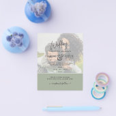 FOTO WEDING INVITATION Budget Overlay Text LeahG Flyer (Einzeln)