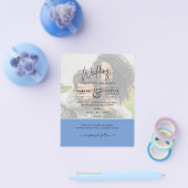 FOTO WEDING INVITATION Budget Overlay Text LeahG Flyer (Einzeln)