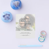 FOTO WEDING INVITATION Budget Overlay Text LeahG Flyer (Einzeln)