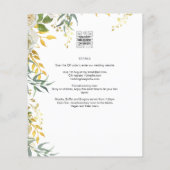 FOTO WEDING INVITATION Greenery Gold LeahG Flyer (Hinten)