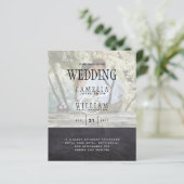 FOTO WEDING INVITATION Overlay Text LeahG HAUSHALT (Stehend Vorderseite)