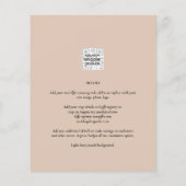 FOTO WEDING INVITATION Overlay Text LeahG HAUSHALT Flyer (Hinten)