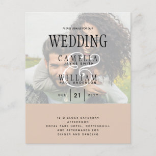 FOTO WEDING INVITATION Overlay Text LeahG HAUSHALT Flyer