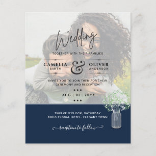 FOTO WEDING INVITATION Overlay Text LeahG HAUSHALT Flyer