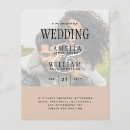 FOTO WEDING INVITATION Overlay Text LeahG HAUSHALT Flyer