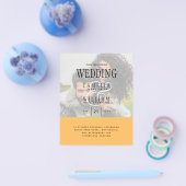 FOTO WEDING INVITATION Overlay Text LeahG HAUSHALT Flyer (Einzeln)