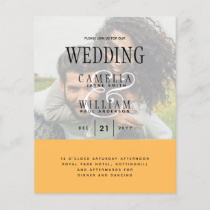 FOTO WEDING INVITATION Overlay Text LeahG HAUSHALT Flyer