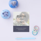 FOTO WEDING INVITATION Overlay Text LeahG HAUSHALT Flyer (Einzeln)