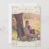 FOTO WEDING INVITATION | Vintage Liebe Einladung (Vorderseite)