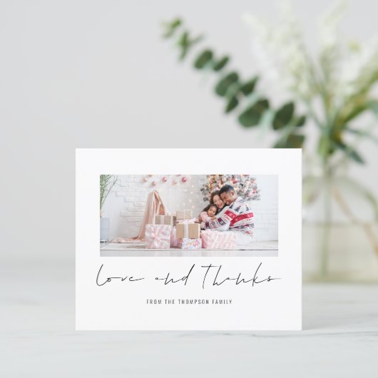 Foto Weihnachten 2026 Kalender Liebe Dank (Stehend Vorderseite)