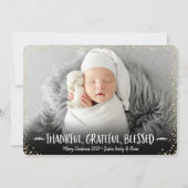 Foto Weihnachten Dankbar gesegnet (Vorderseite)