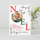 Foto Weihnachten Erstes Weihnachten (Stehend Vorderseite)