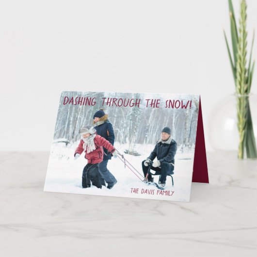 Foto, Weihnachten, Feiertagskarte (Vorderseite)