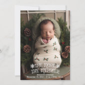 Foto Weihnachten Geburtserklärung (Vorderseite)