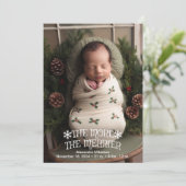 Foto Weihnachten Geburtserklärung (Stehend Vorderseite)