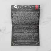 Foto Weihnachten - Gold und Chalkboard-Elemente (Innenseite)