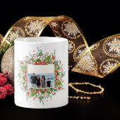 Foto Weihnachten Grünen Roten Kaffee Tasse