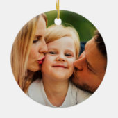 Foto Weihnachten Keramik Ornament (Hinten)