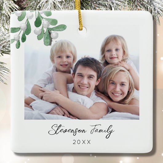 Foto Weihnachten Keramikornament
