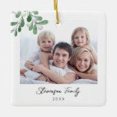 Foto Weihnachten Keramikornament (Vorderseite)