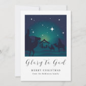 Foto Weihnachten Krippe Ruhm zu Gott (Vorderseite)