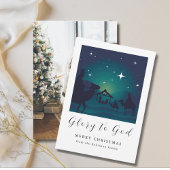 Foto Weihnachten Krippe Ruhm zu Gott