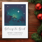 Foto Weihnachten Krippe Ruhm zu Gott