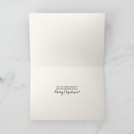 Foto Weihnachten Modern Inspirivity Card Karte (Innenseite)