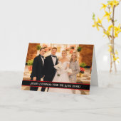 Foto Weihnachten Modern Inspirivity Card Karte (Gelbe Blume)