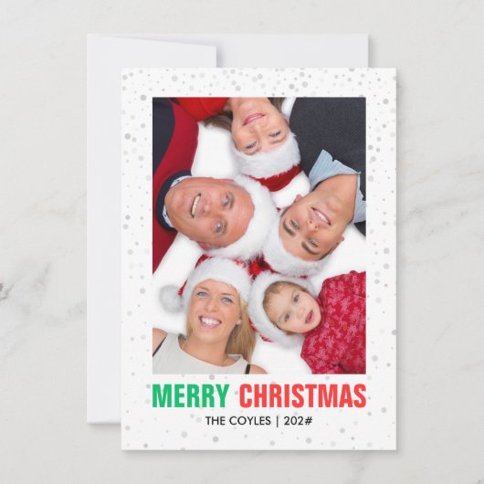 Foto Weihnachten | Moderner Eleganter Chic (Vorderseite)