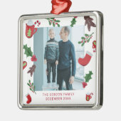 Foto Weihnachten Niedliche Cookies Ornament Aus Metall (Links)