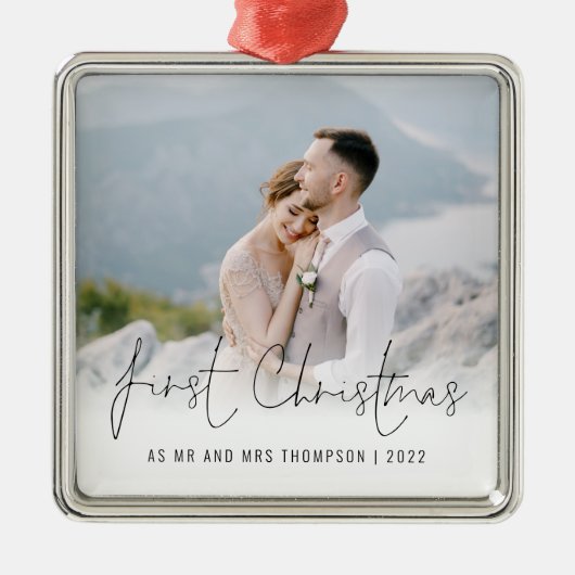 Foto Weihnachten Ornament Aus Metall (Vorne)