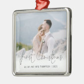 Foto Weihnachten Ornament Aus Metall (Links)