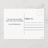 Foto Weihnachten Poinsettia Feiertag Postkarte (Rückseite)