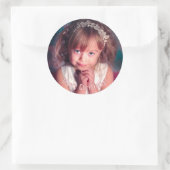 Foto, Weihnachten Runder Aufkleber (Tasche)