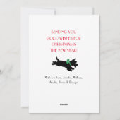 Foto Weihnachten - Rustikales Rotes Flat (Rückseite)